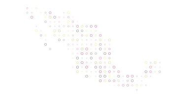 Meksika Dijital Çember Deseni Haritası