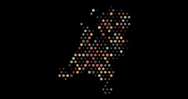 Hollanda 'nın Renkli Çember Izgara Haritası