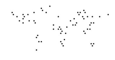 Noktalı Dünya Haritasının Yavaş Oluşumu
