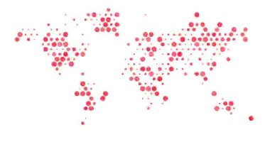 Renk Izgara Çemberleri Dünya Silüetini Canlandır