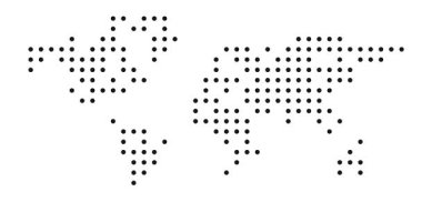 Dünya Silüeti Renkli Noktalardan Yapıldı