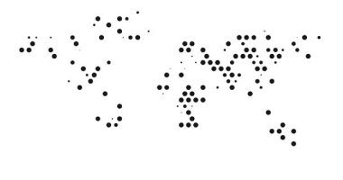 Üretken Çemberlerle Canlandırılmış Dünya Haritası