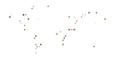 Üretken Çemberlerle Canlandırılmış Dünya Haritası