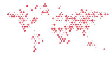 Üretken Çemberlerle Canlandırılmış Dünya Haritası