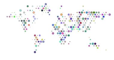 Noktalı Dünya Haritasının Yavaş Oluşumu