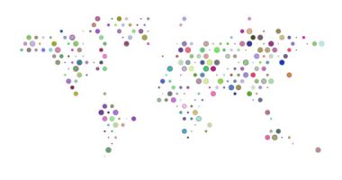 Noktalı Dünya Haritasının Yavaş Oluşumu