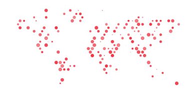 Dünya Silüeti Renkli Noktalardan Yapıldı