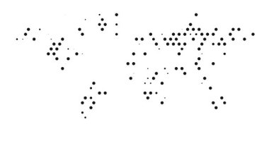Renk Izgara Çemberleri Dünya Silüetini Canlandır