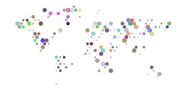 Üretken Çemberlerle Canlandırılmış Dünya Haritası