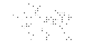 Noktalı Dünya Haritasının Yavaş Oluşumu