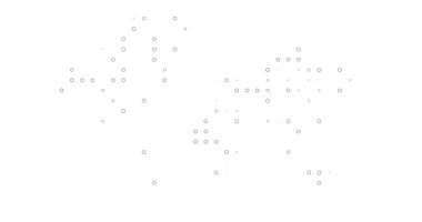 Noktalı Dünya Haritasının Yavaş Oluşumu