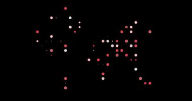 Animasyon Noktalı Minimalist Dünya Haritası