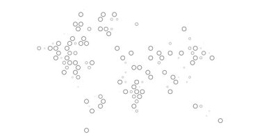 Noktalı Dünya Haritasının Yavaş Oluşumu