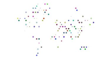 Noktalı Dünya Haritasının Yavaş Oluşumu