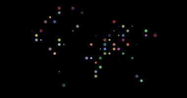 Renk Izgara Çemberleri Dünya Silüetini Canlandır