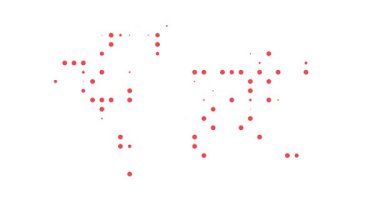 Dünya Silüeti Renkli Noktalardan Yapıldı