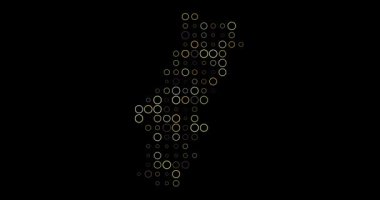 Dijital Nokta Izgarası Portekiz Haritası Oluşturma