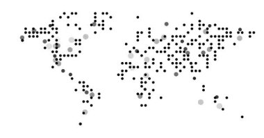 Dünya Haritası Çemberleri Kullanarak Yavaşça Görünür