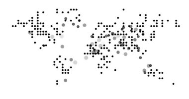 Üretken Çemberlerle Canlandırılmış Dünya Haritası