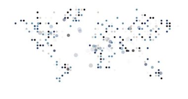 Renk Izgara Çemberleri Dünya Silüetini Canlandır