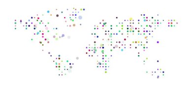 Dünya Haritasının Soyut Üretici Canlandırması