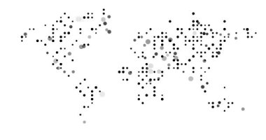 Renkli Çemberlerden Dünya Haritası Çıktı