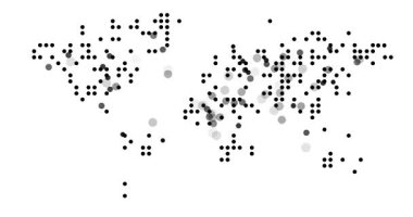 Geometrik Çemberler Dünya Haritasını Canlandır