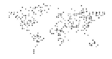 Üretken Çemberlerle Canlandırılmış Dünya Haritası