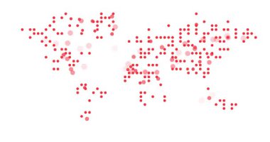 Noktalı Dünya Haritasının Yavaş Oluşumu