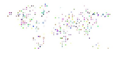 Dünya Haritasının Soyut Üretici Canlandırması
