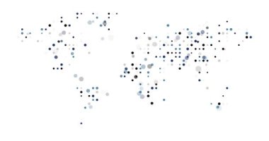 Dünya Silüeti Renkli Noktalardan Yapıldı