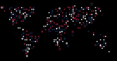 Küresel Harita Sanatını Renkli Parçacıklar Şekillendiriyor