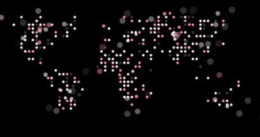 Üretken Dijital Çemberler Dünya Haritası İnşa Et