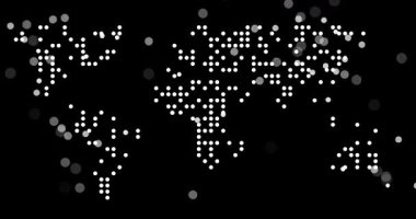 Üretken Dijital Çemberler Dünya Haritası İnşa Et