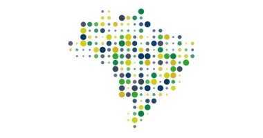 Brezilya 'nın üretken soyut sanat eserleri renkli nokta desenlerinin yaratıcı hareketleriyle şekillenmiştir.