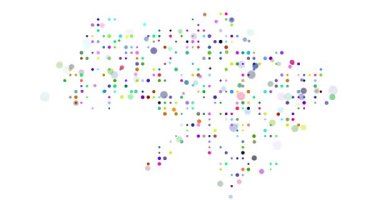 Ukrayna 'nın Renkli Çember Izgara Haritası