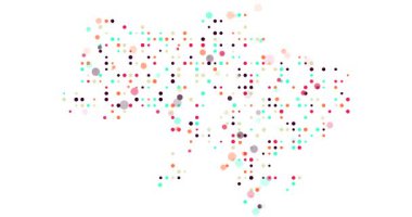 Üretken Noktalarla Ukrayna Harita Canlandırması