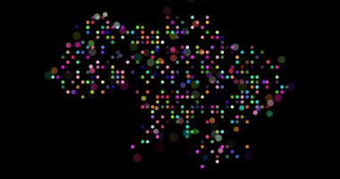 Nefes Noktaları Ukrayna 'nın Şekil Haritası