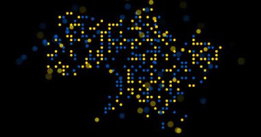Nefes Noktaları Ukrayna 'nın Şekil Haritası