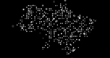 Üretken Noktalarla Ukrayna Harita Canlandırması