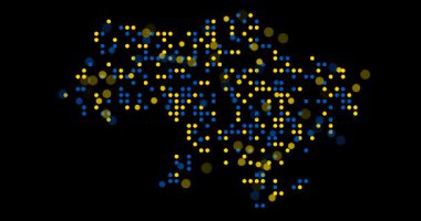 Nefes Noktaları Ukrayna 'nın Şekil Haritası