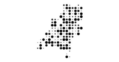 Hollanda 'nın Geleceğin Dot Animasyon Haritası