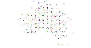 Canlandırılmış Noktalı Avustralya Üretici Sanatı