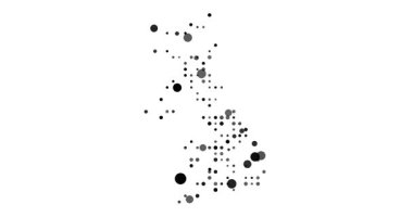 Renkli Noktalar Birleşik Krallık Haritası