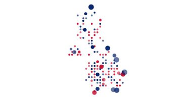 En Küçük Animasyon UK Haritası Nokta Deseni