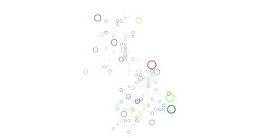 En Küçük Animasyon UK Haritası Nokta Deseni