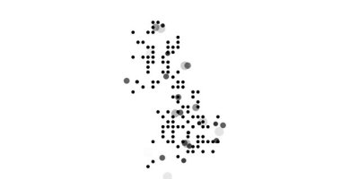 En Küçük Animasyon UK Haritası Nokta Deseni
