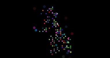 Noktalarla Soyut UK Harita Canlandırması