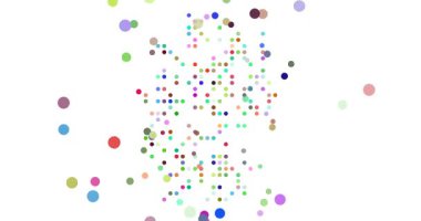 Almanya Haritası Soyut Noktalarla Oluşturuldu