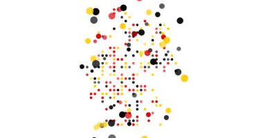 Renkli Noktalar Almanya Haritasını Gösteriyor